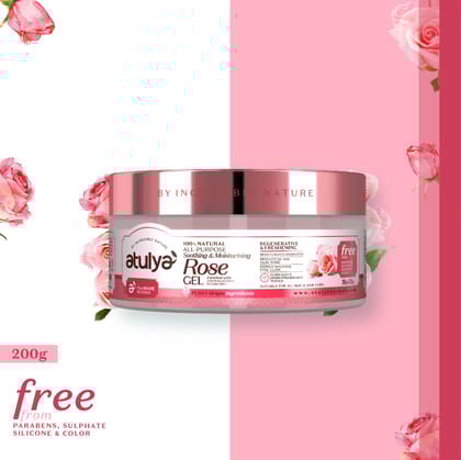 Atulya Rose Gel | Soothing and Moisturising - 200gm