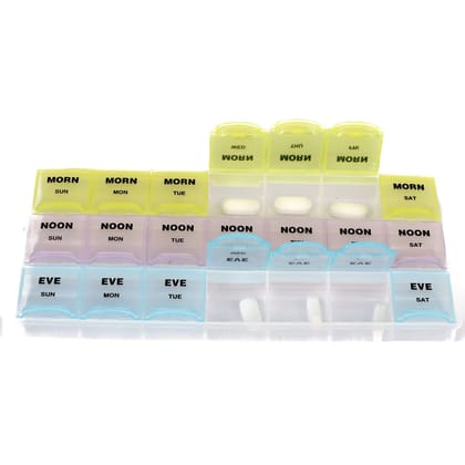 Aktive Life Weekly Pill Planner, Multicolor Aktive Life Weekly Pill Planner, Multicolor