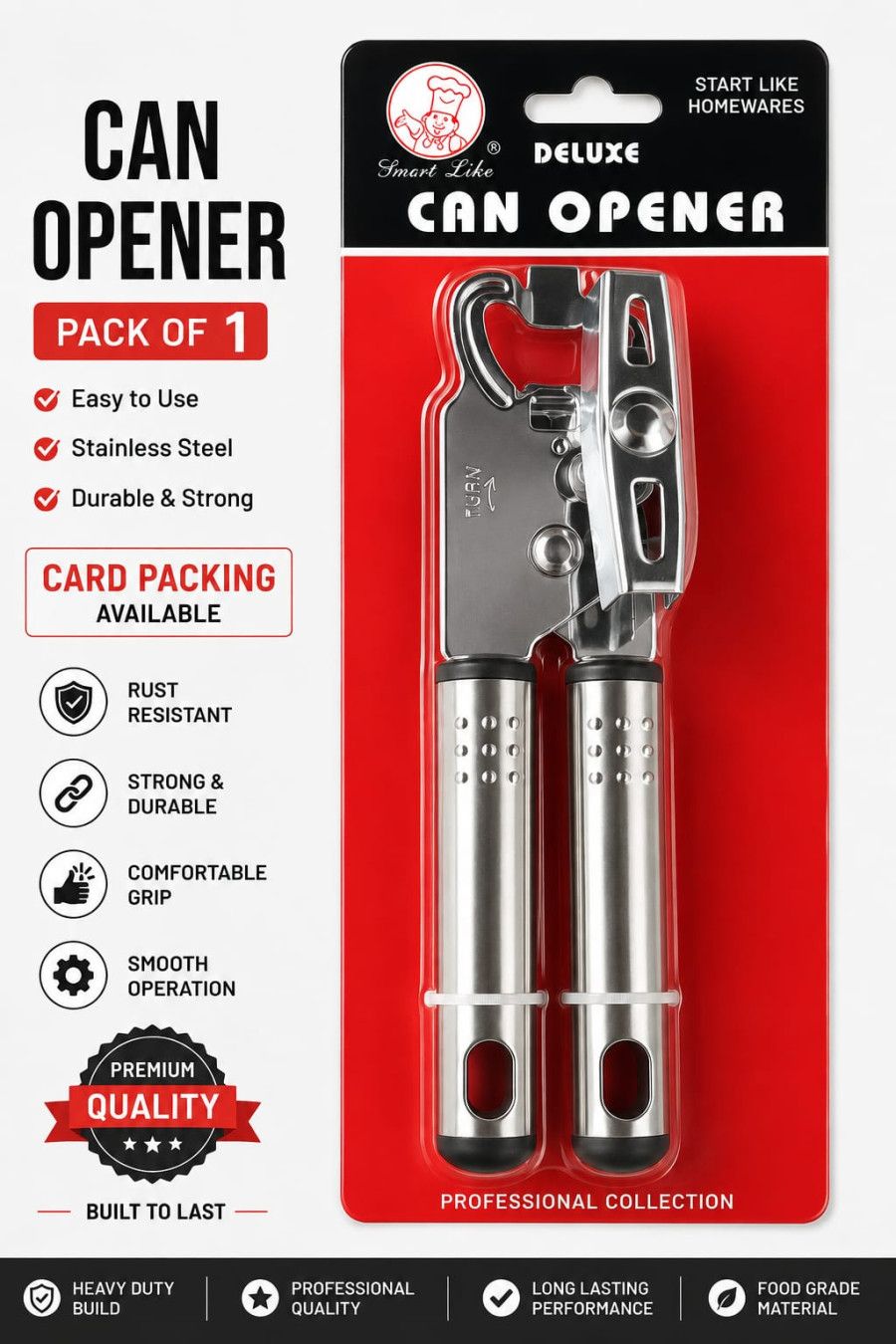 Wholesale Item - MULTIFUNCTIONAL CAN BOTTLE OPENER - MOQ 14 Pieces