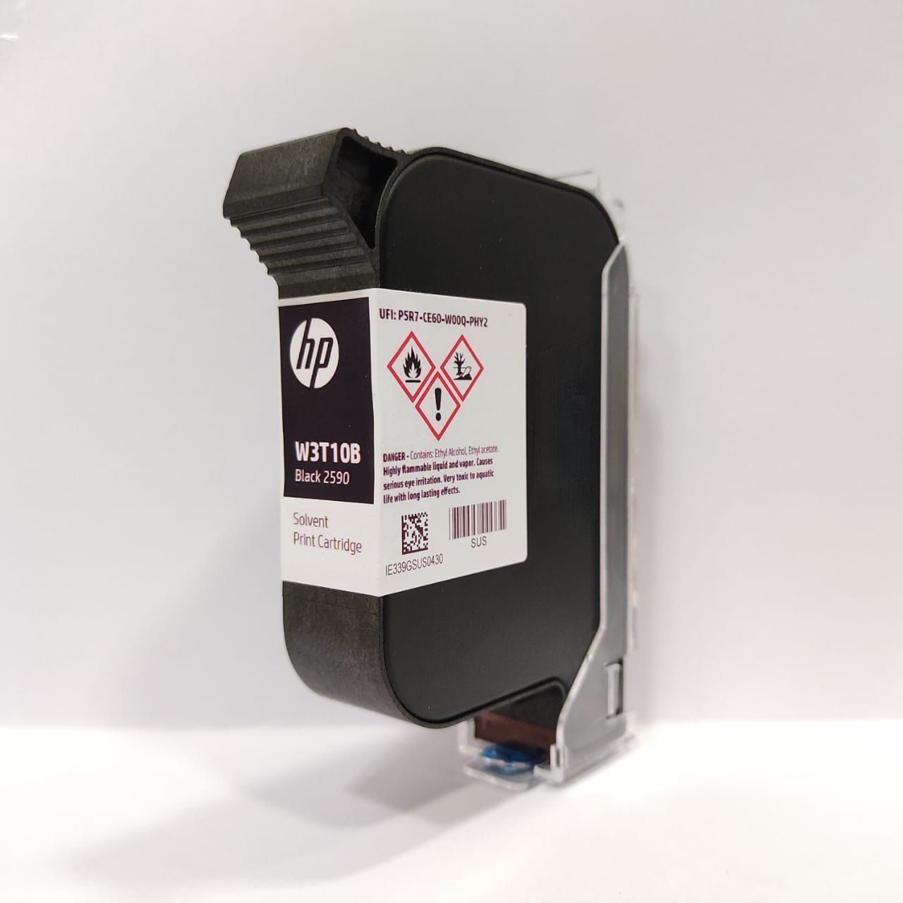 HP W3T10B / 2590 Solvent Black Ink Cartridge Compatible for Handheld Inkjet Printer W3T10B, 2590 Solvent Print Cartridge (W3T10B / 2590)