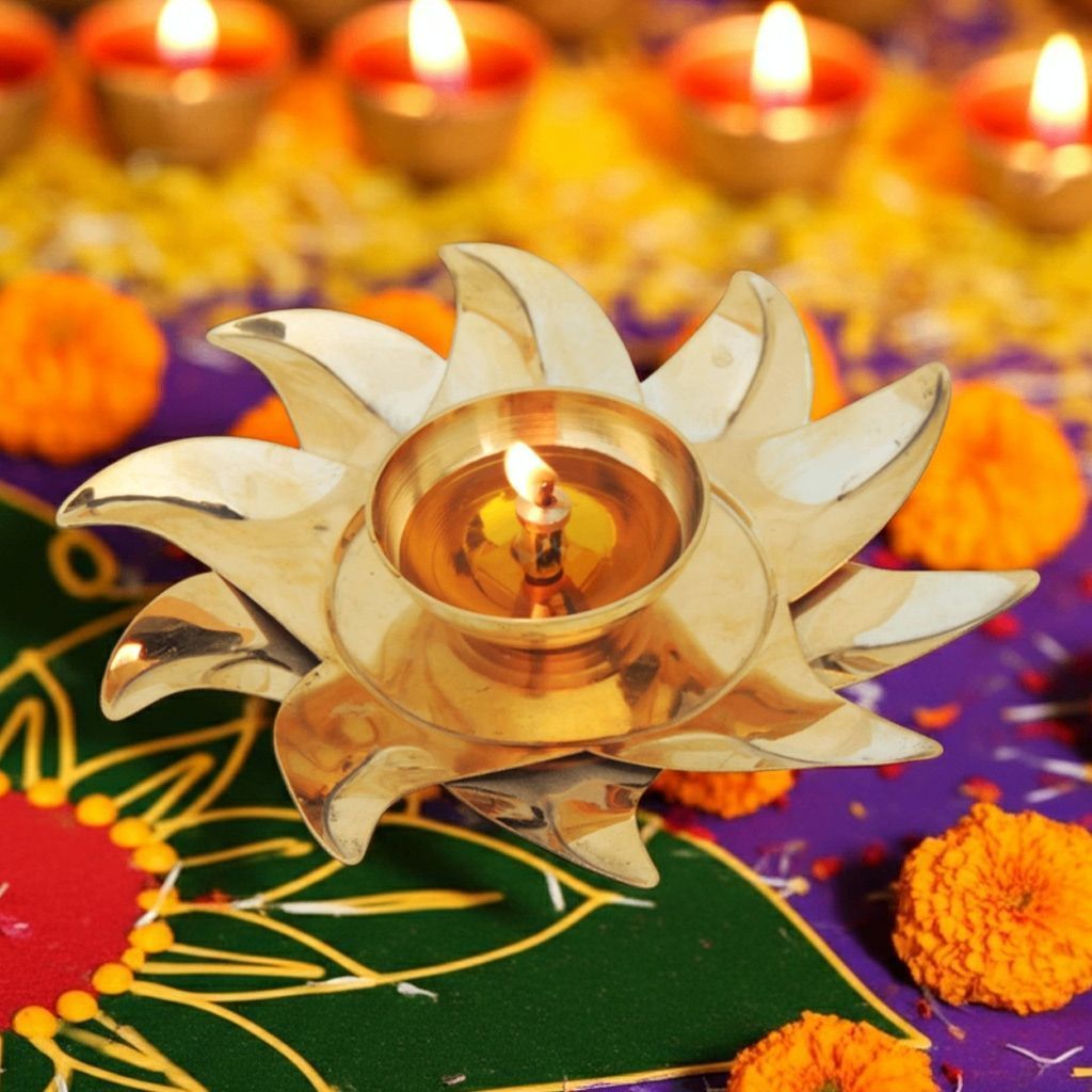 Brass Surya Deepak No. 3 (ZMAS490 C)
