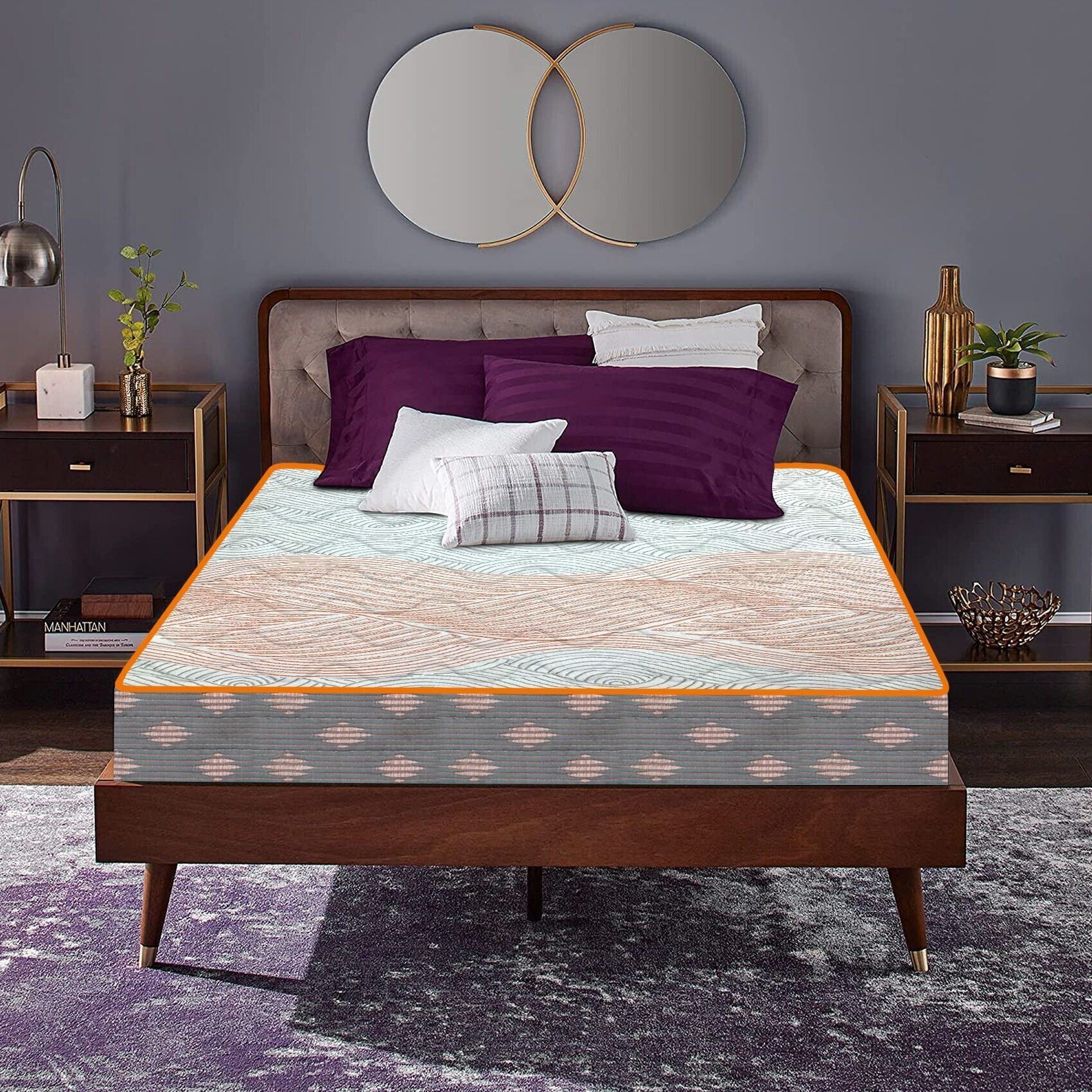 COIRFIT Health Spa Active Orthopedic with SrtX TECHNOLOGY 6 Inch Queen Size High Resilience (HR) Foam Mattress (72X60 Inches),Backcare Mattress|100% Visco-Pro Memory Foam|Dual Side Quilted,15-Year Warranty