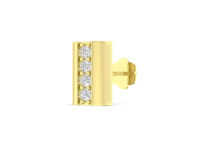 Diamond Bridge Men's Stud (1 Pc Only)