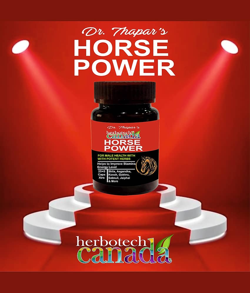Herbotech Canada Horse Power For Stamina & Strength Capsules 25+5 Xtra