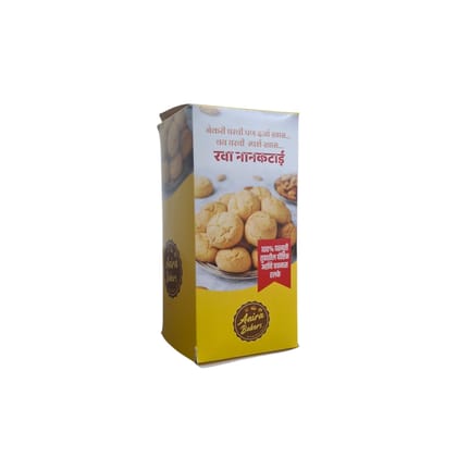 Premium Semolina Nankhatai | Traditional Indian Shortbread Cookies | Crispy & Delicious Tea-Time Snack