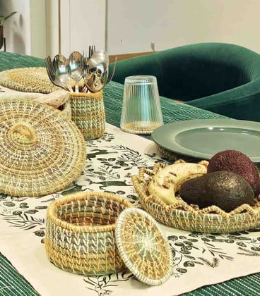 Kusha Grass Table Set- From the Forest of Himachal to Your Table