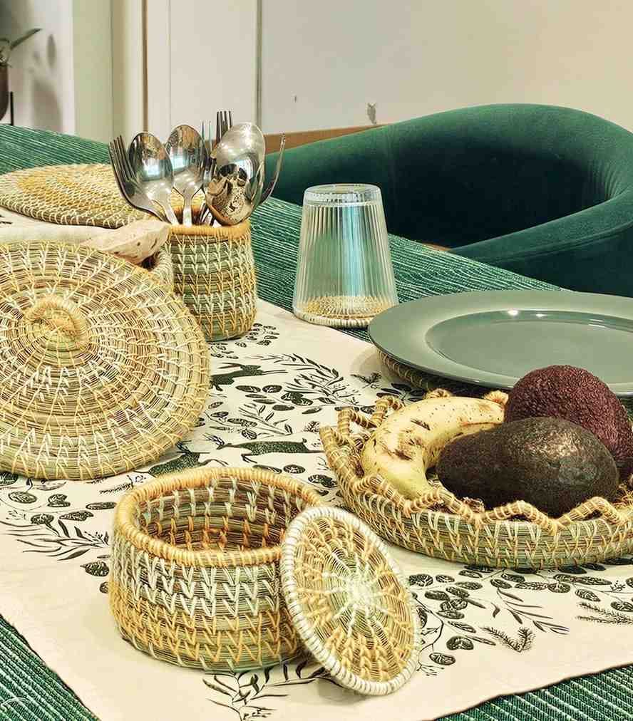 Kusha Grass Table Set- From the Forest of Himachal to Your Table