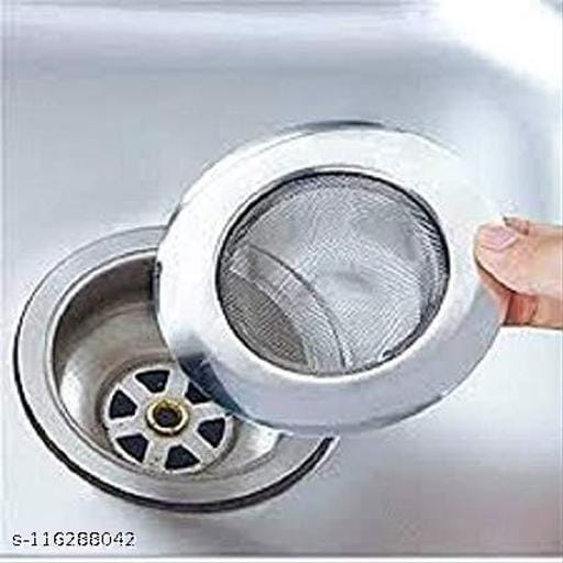 Spinfluencs stainless steel sink strainer kitchen drain basin basket filter stopper drainerjali pack of 01