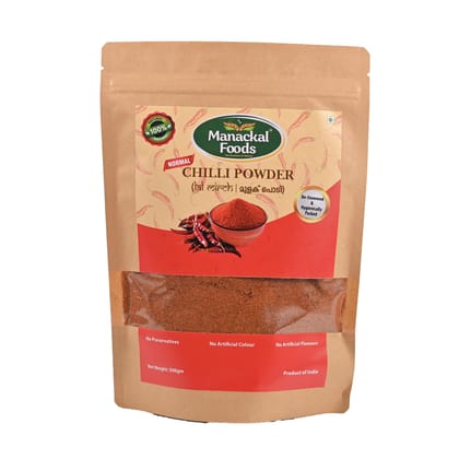 Manackal Foods Red Normal Chilli Powder | Hot & Flavorful | Pure, Natural & Preservative-Free (500g)