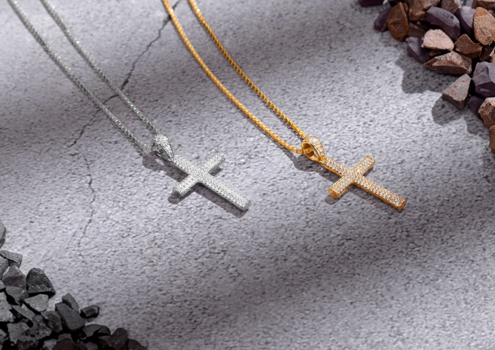 Iced Out Cross Pendant