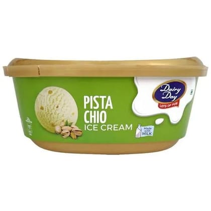 Dairy Day Pistachio Nut Ice Cream - Made With Milk, 500 ml Box Dairy Day Pistachio Nut Ice Cream - Made With Milk, 500 ml Box