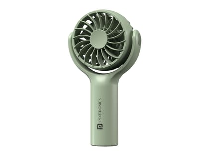 Portronics Toofan Mini, 3 Speed Modes, 7800 RPM, Rechargeable Battery, 180-degree Rotation - Green