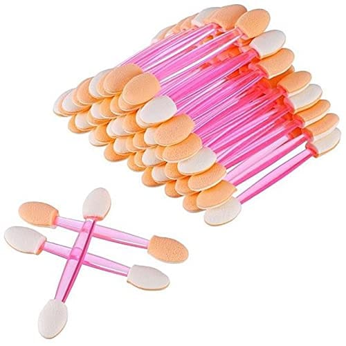 Elecsera 10 Pcs Disposable Eyeshadow Brushes Dual Sides Applicators (Pack of 10)