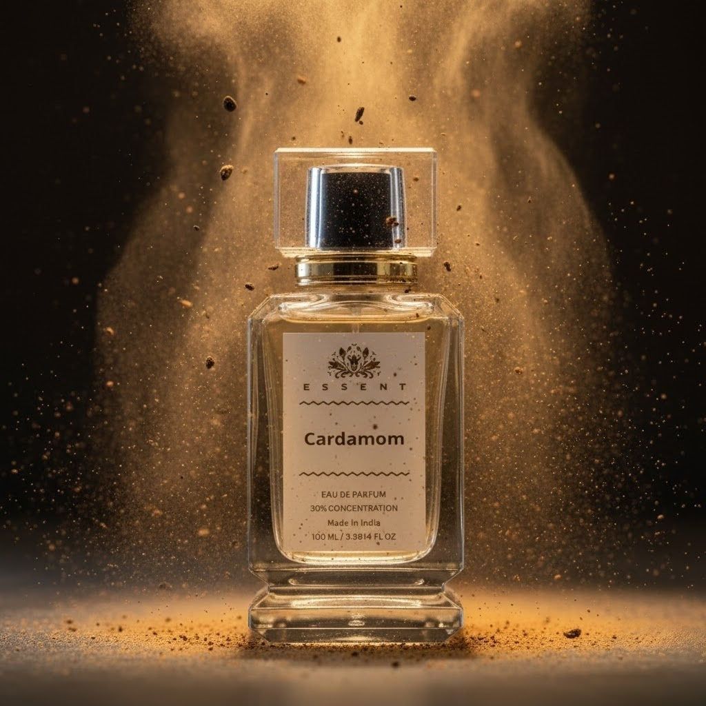 Essent Perfumes Cardamom (Elaichi) Eau de Parfum (EDP) – Fresh Spicy Cardamom Long Lasting Perfume – Unisex Fragrance