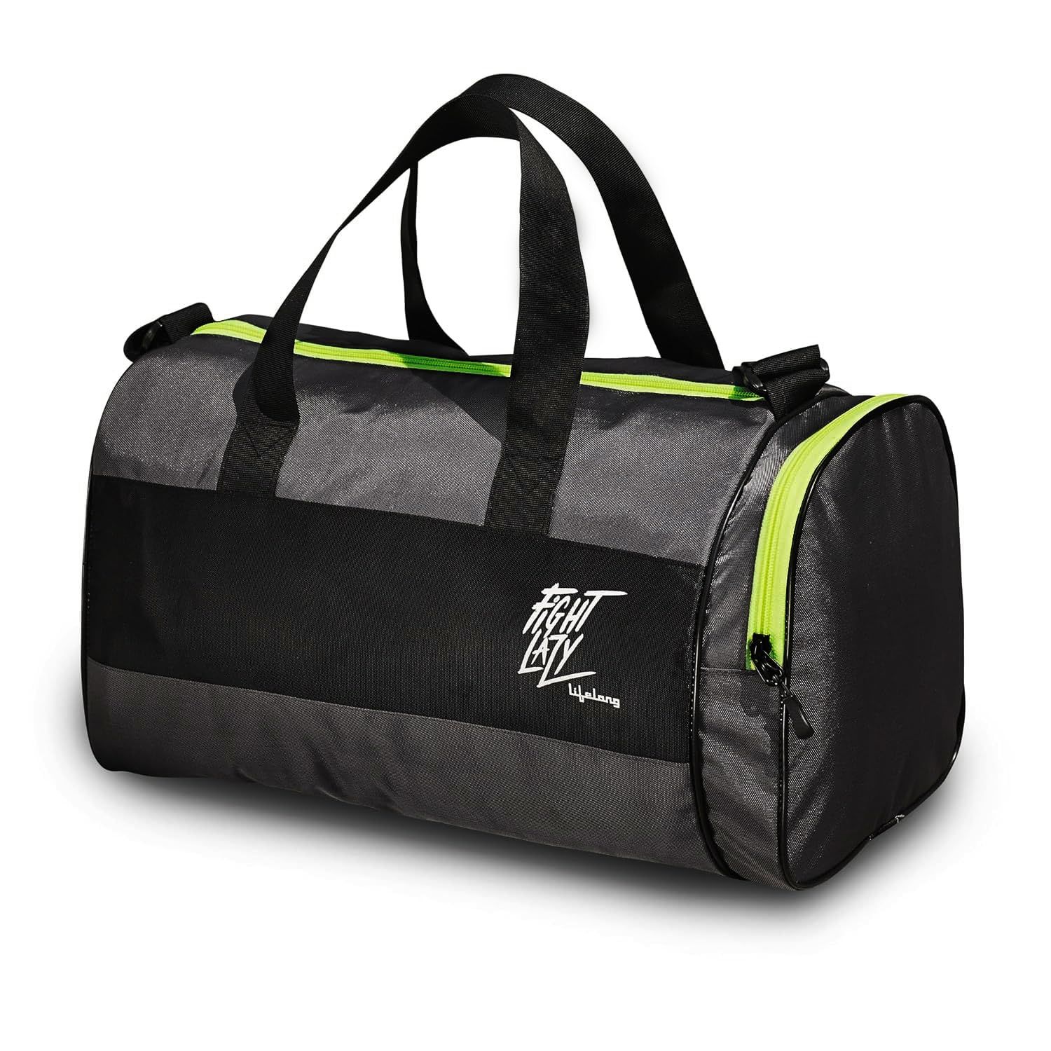 Lifelong Unisex Gym Bags/Adjustable Shoulder Bag for Men/Duffle Gym Bags/Carry Gym Accessories/Fitness/Sports &Travel/Gym kit Bag(Grey Black) Lifelong Unisex Gym Bags/Adjustable Shoulder Bag for Men/Duffle Gym Bags/Carry Gym Accessories/Fitness/Sports &T