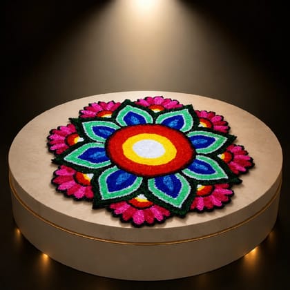 Premium Reusable Multicolored Rangoli Set for Festive Gifts