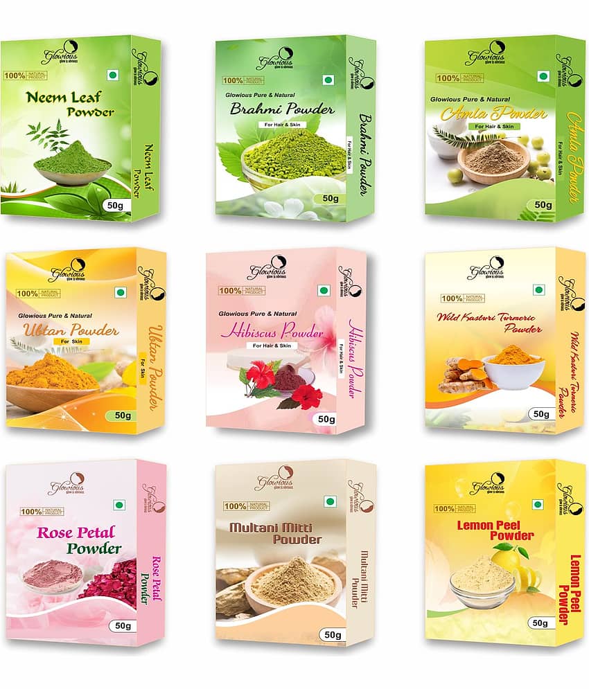 glowious - Skin Toning Face Pack for Normal Skin ( Pack of 9 )