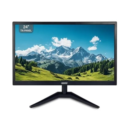 GEONIX 24 Inch PC Monitor | TFT | Full HD 1920 x 1080 Pixels | Display Output VGA & HDMI | with LED Back Light Technology