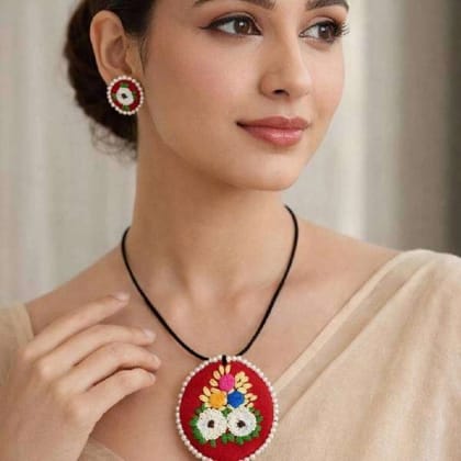 handmade embroidered jewellery