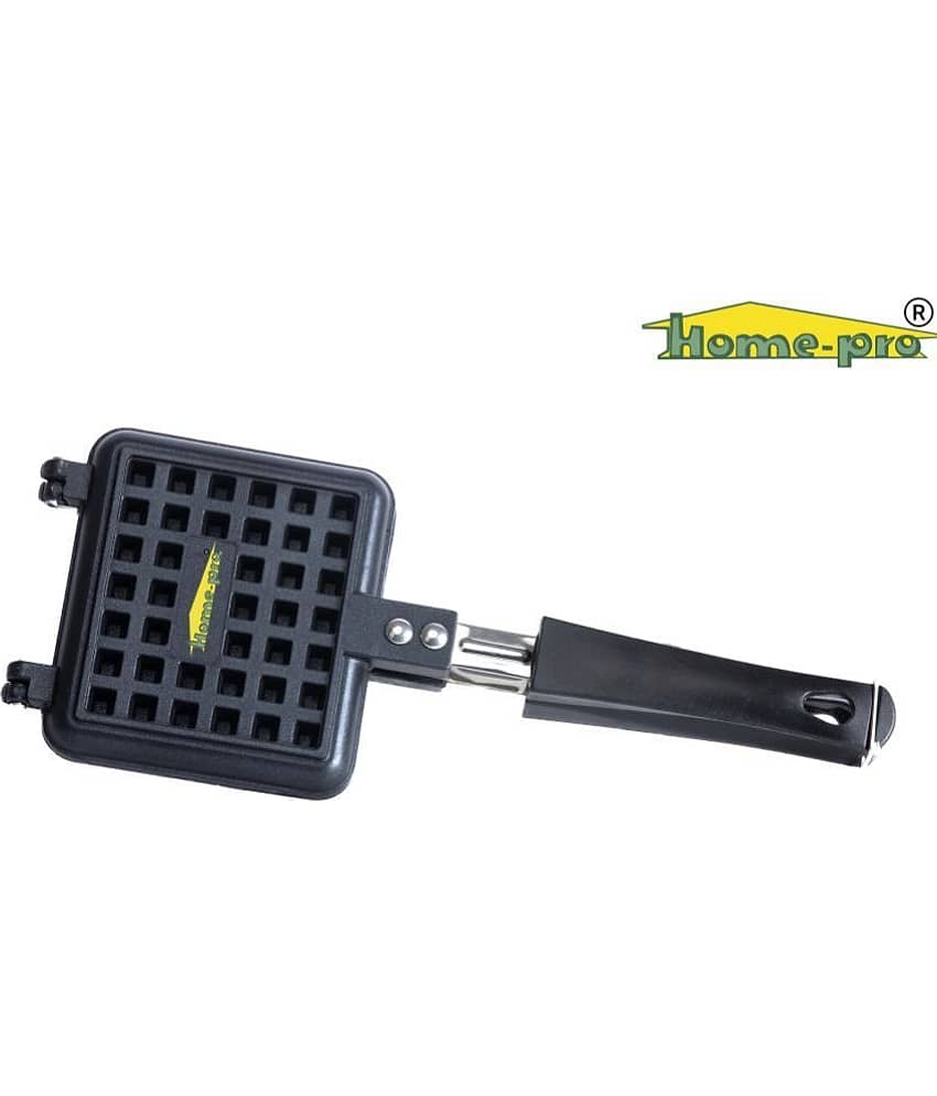 HomePro - Non-Stick Waffle Maker, waffle pan with long bakelite handles, Waffle Pan Press Plate, Cooking Baking Wafffle Tool for Home, Gas stove compaitble, Non-electric waffle maker