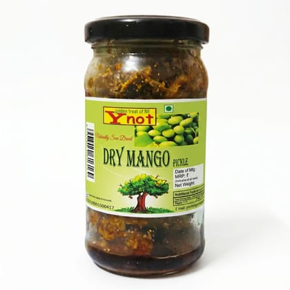 Y Not Dry Mango Pickle - 160 gm - One glass jar