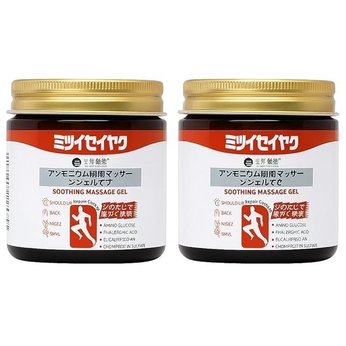 ELHAE Japanese Soothing Joint & Muscle Massage Gel | Topical Herbal Relief with Mugwort, Hyaluronic Acid & Ajinoglucose | Cooling Formula for Back, Knee, Neck, Shoulder | Pack Of 2 x 100g