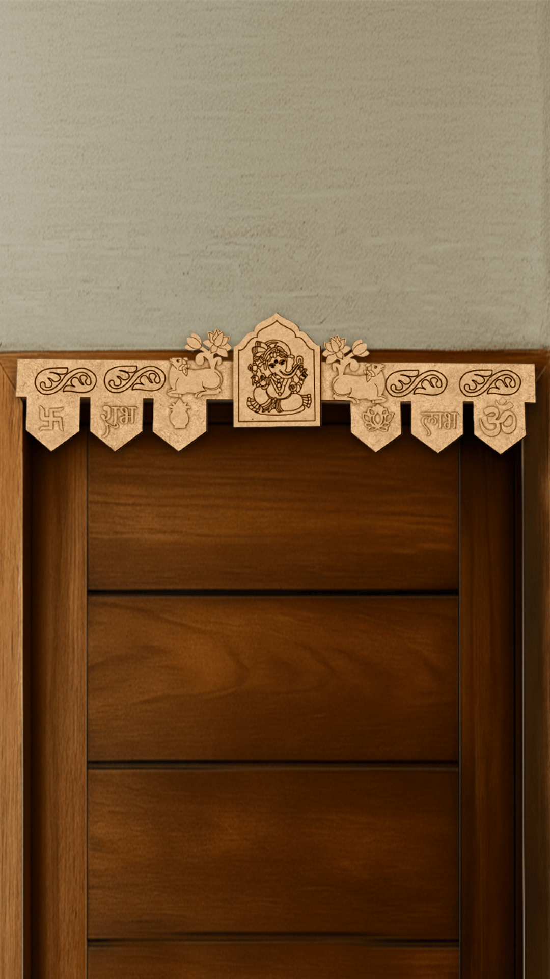 Dbeautify's DIY Lord Ganesha MDF Toran for Main Door