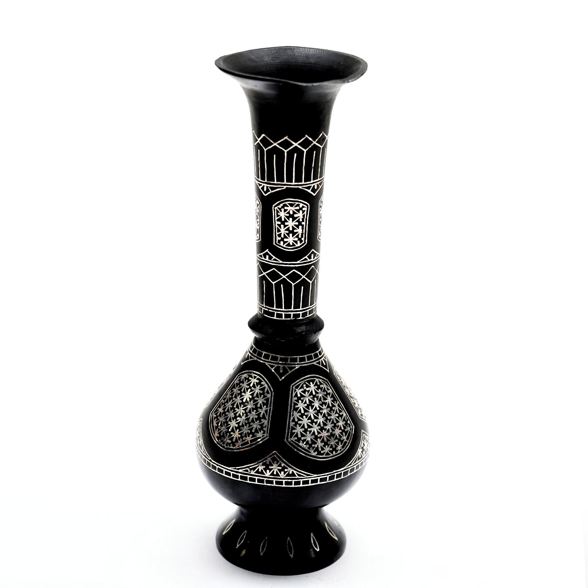 Bidri Work Lattu Vase Phool Jadi (1SMTDCOKA07767)