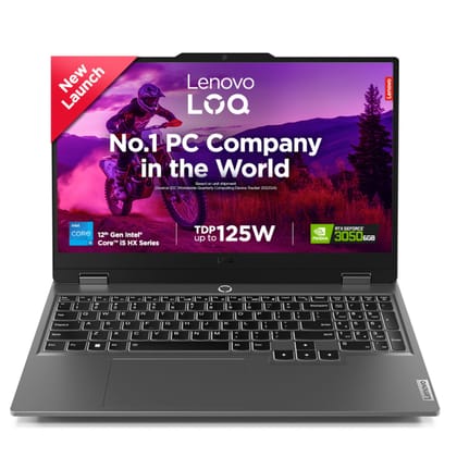 Lenovo LOQ 2024, 12th Gen Intel Core i5 12450HX, RTX 3050-6GB, 16GB RAM, 512GB SSD, FHD, 15.6"/39.6cm, 144Hz, Windows 11, Office 2024, Grey, 2.4Kg, 83GS00PJIN, 3 Mon. Game Pass, Gaming Laptop Lenovo LOQ 2024, 12th Gen Intel Core i5 12450HX, RTX 3050-6GB,