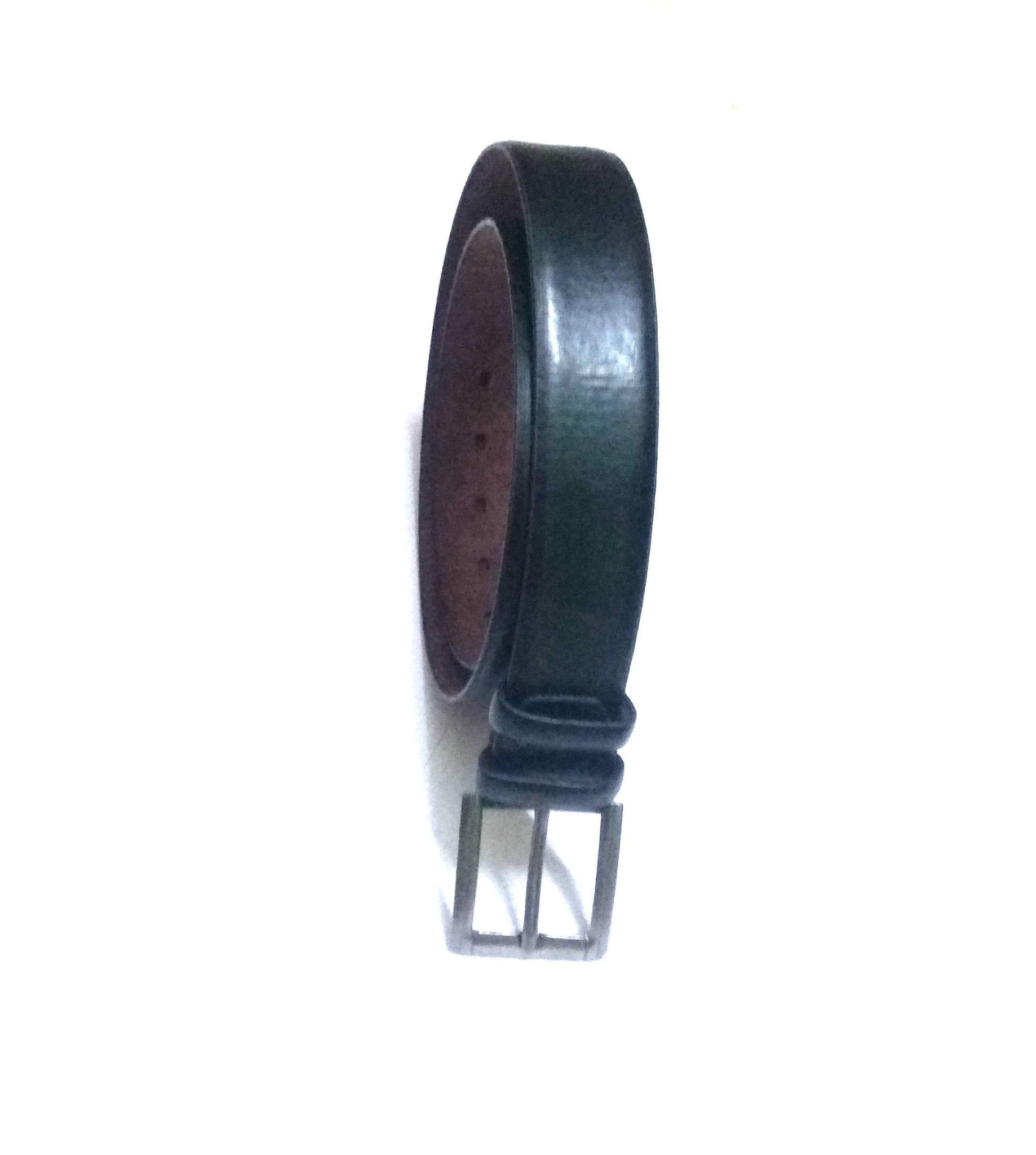 Nawani C Italian Leather Black Belt for Men Formal wear, Size-.Full Size.