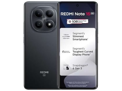 Redmi Note 15 5G Smartphone 8GB RAM, 256GB Storage - Black