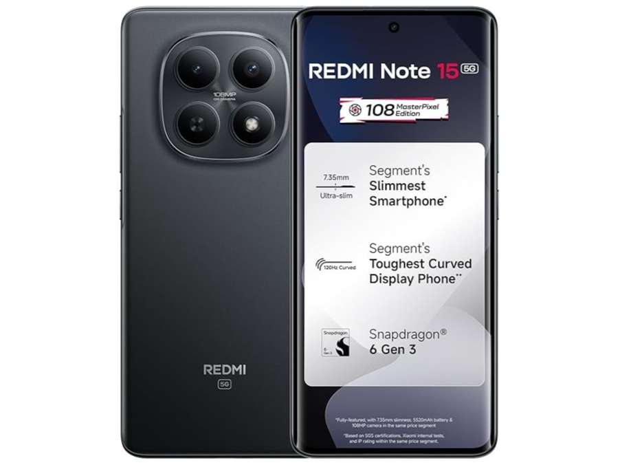 Redmi Note 15 5G Smartphone 8GB RAM, 256GB Storage - Black