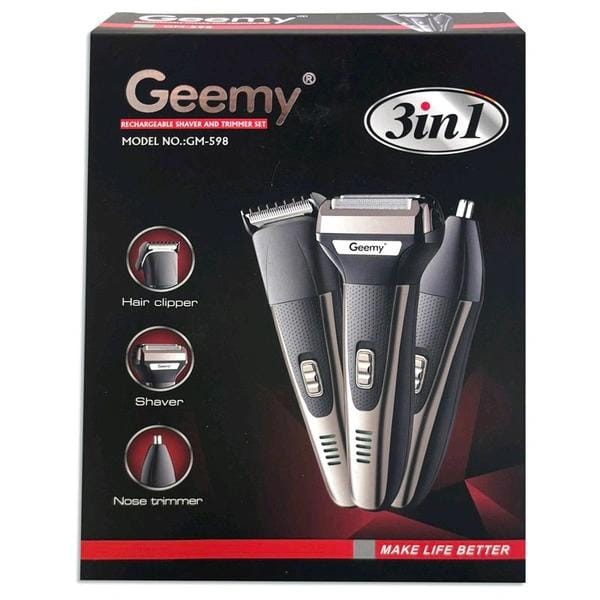 Geemy 3 in 1 Trimmer - Grooming Kit GM-598