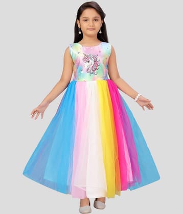 Aarika Net Gown For Girls ( Pack of 1 , Multicolor )