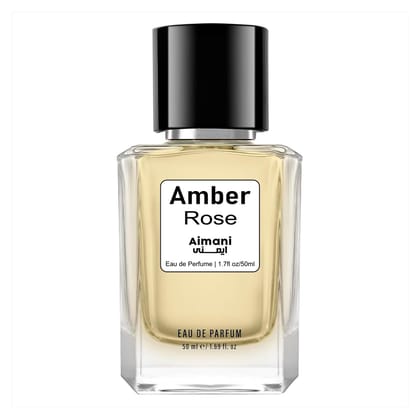 Aimani Amber Rose Eau de Parfum Spray for Women | Long-Lasting Floral & Amber Scent | Luxury Perfume