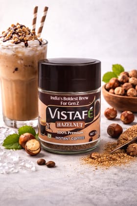 Vistafe Hazelnut Instant Coffee for Smooth Nutty Taste