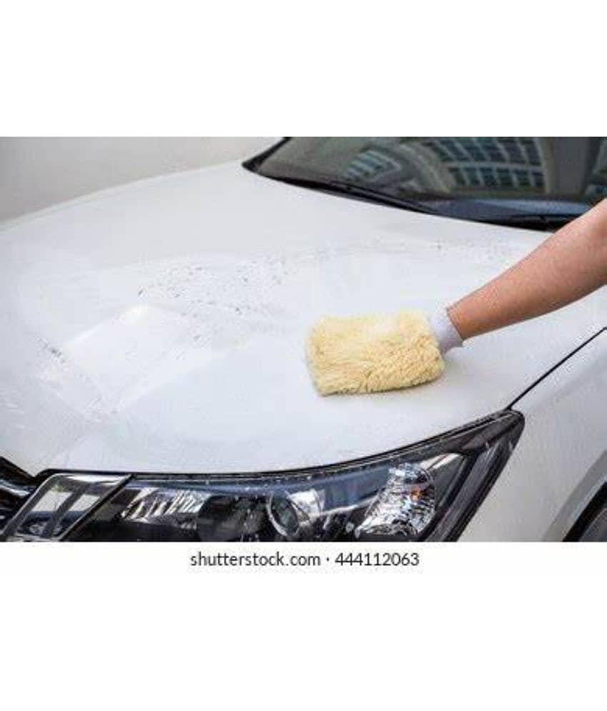 Mahek Accessories - Car Cleaning Car Wash Gloves Car Care Microfiber Cleaning Tools Car Wool Brush Soft Car Auto Car & Bike Cleaner for car accessories( Pack Of 1 )