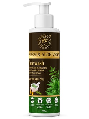 Neem Aloe Vera Face Wash with Basil Oil