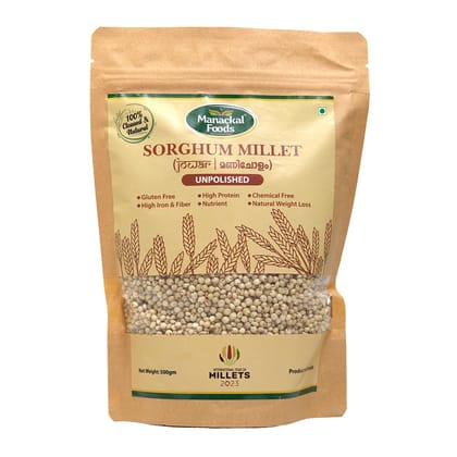 Sorghum Millet (Jowar | Manicholam) | Whole Grain | Natural & Unpolished | Gluten-Free Superfood | 500g