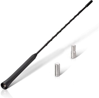SARTE Car Long Range AM/FM Replacement Audio Antenna Compatible for Car i20, baleno, Swift, Verna, New i10, Grand, City, Jazz, cr-v (Black) Black / Medium