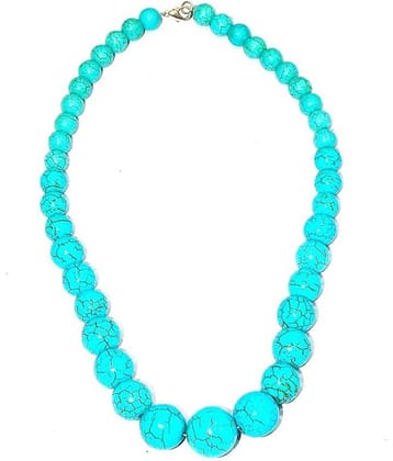 RUDRA DIVINE - Turquoise None Necklace ( Pack of 1 )