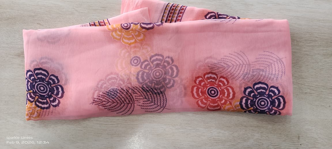 SMRITI Georgette fancy sarees