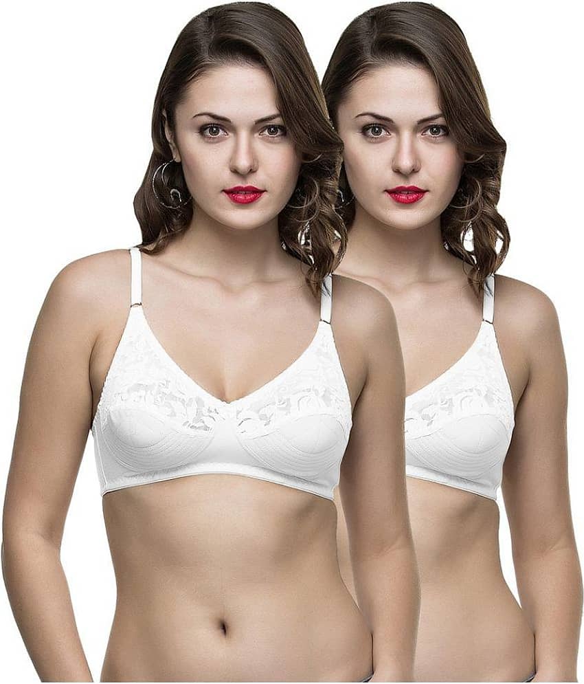 COLLEGE GIRL Cotton Everyday Bra - White