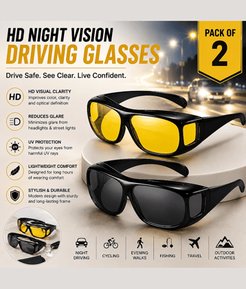 dust n shin Brown Square Sunglasses ( Pack of 2 )