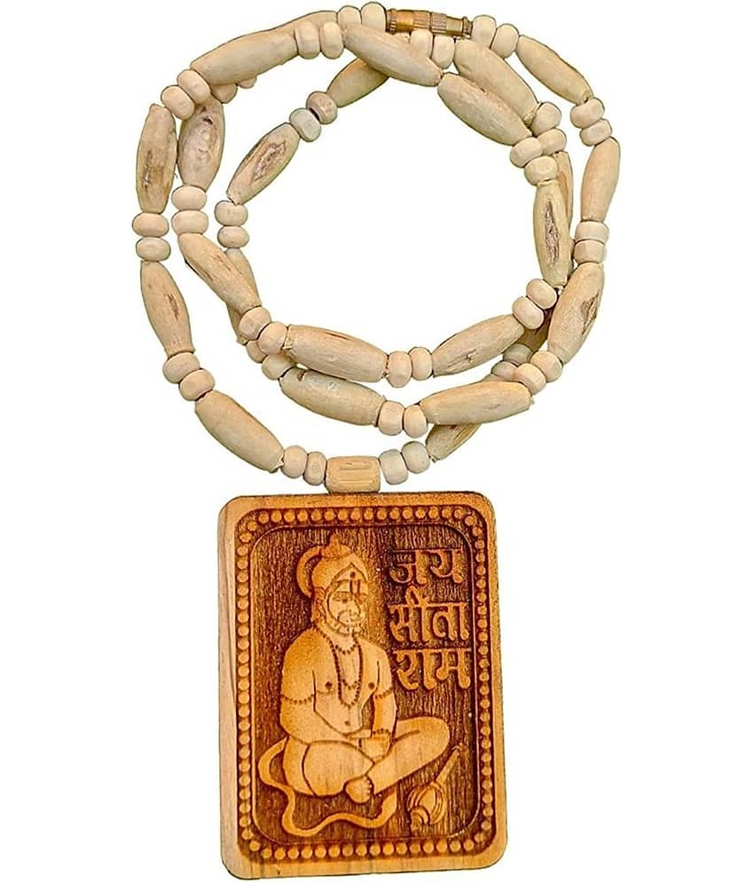 DvR ClicK Pooja Mala Tulsi Mala With Hnuman ( Pack of 1 )