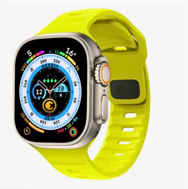Energy - Silicone Magnetic Strap For Ultra 2 & 1 - Green 49 MM