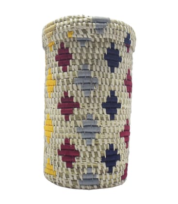 Sabai Grass Basket With Lid Sabai Grass Basket With Lid