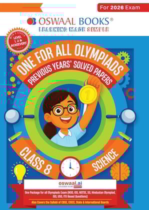 Oswaal One for all Olympiads Previous year paper Solved paper Science class 8th 2025 Exams [Paperback] [Oct 30, 2024] Oswaal