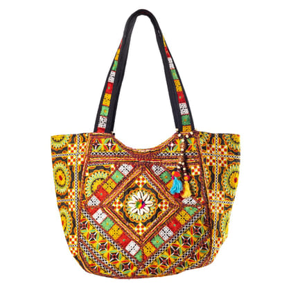 PREET SPICE Handwork Rajasthani Patchwork Crossbody Bag, Embroidered, Multi-Colour For Women PREET SPICE Handwork Rajasthani Patchwork Crossbody Bag, Embroidered, Multi-Colour For Women