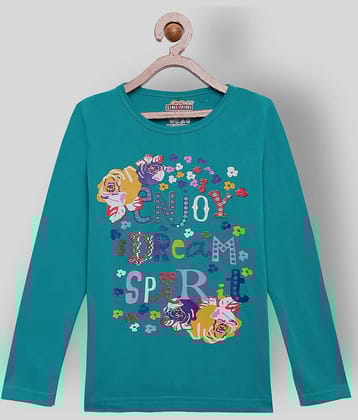 Sinimini Pack of 1 Girls 100% Cotton T-Shirts ( Multi )